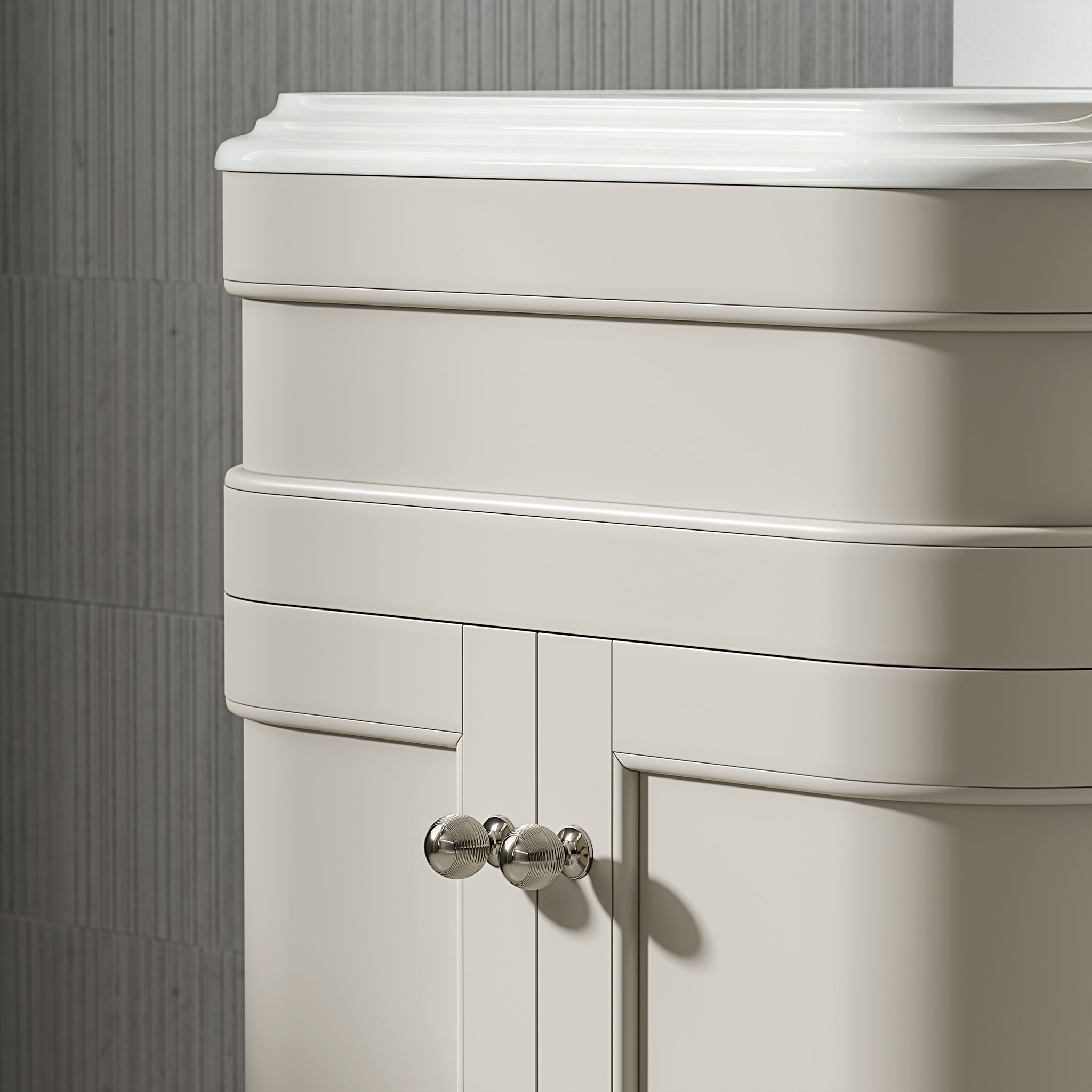 Cobham Quartz Floorstanding Vanity Unit (Matte Stone) 800mm