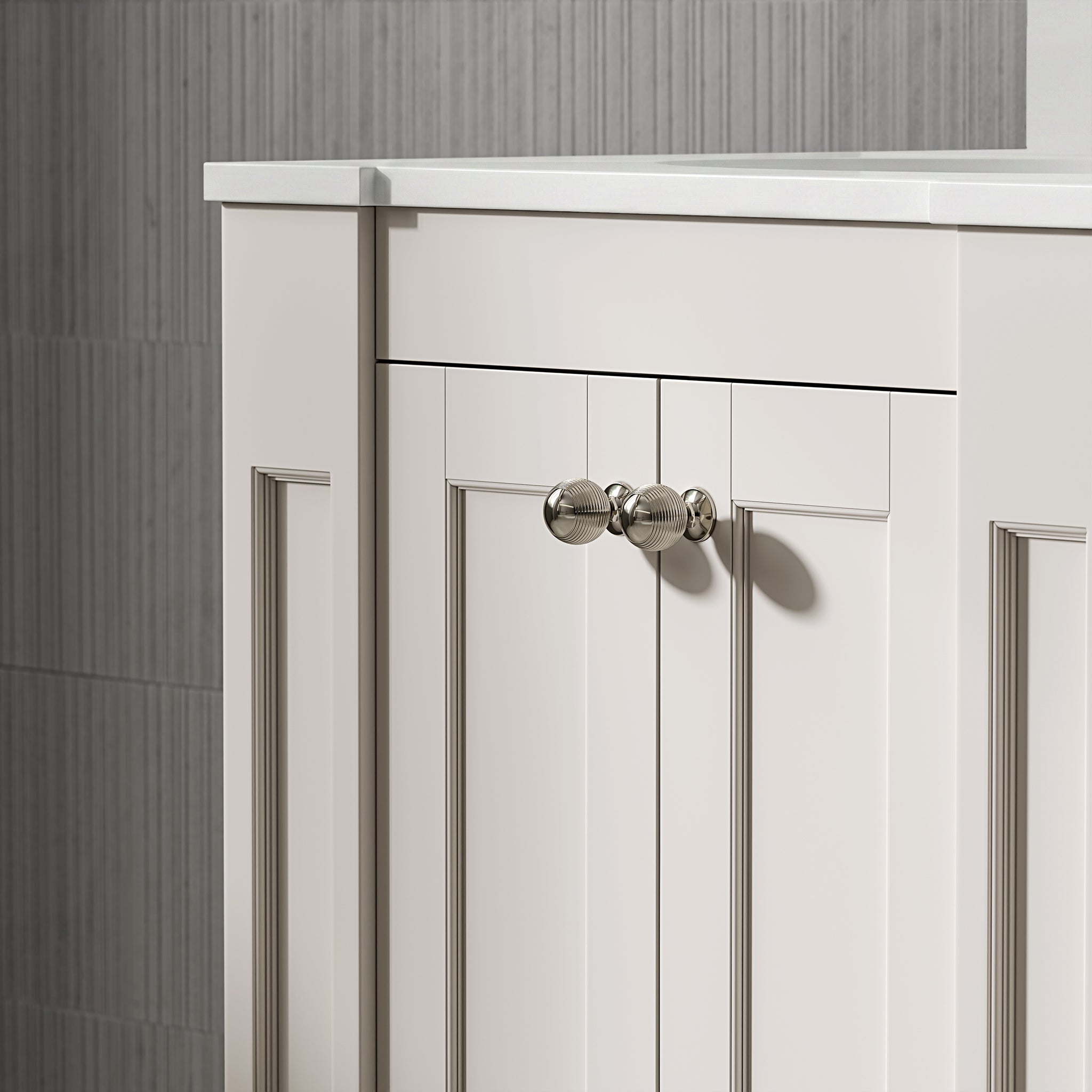 Wentworth Quartz Floorstanding Vanity Unit (Matte Cream) 1200mm