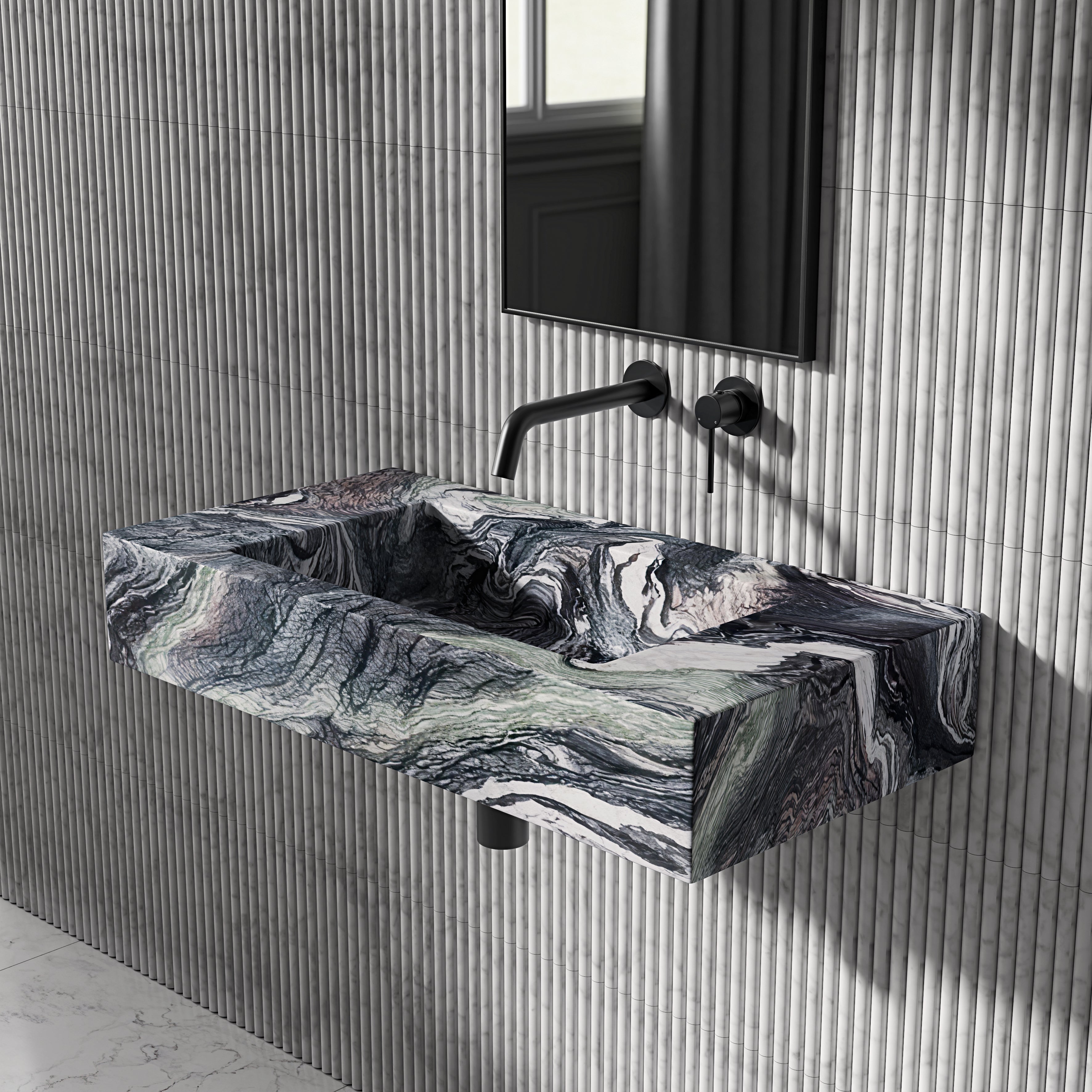 Tulsan Kinawa Violet Marble Wall Hung Basin 800mm
