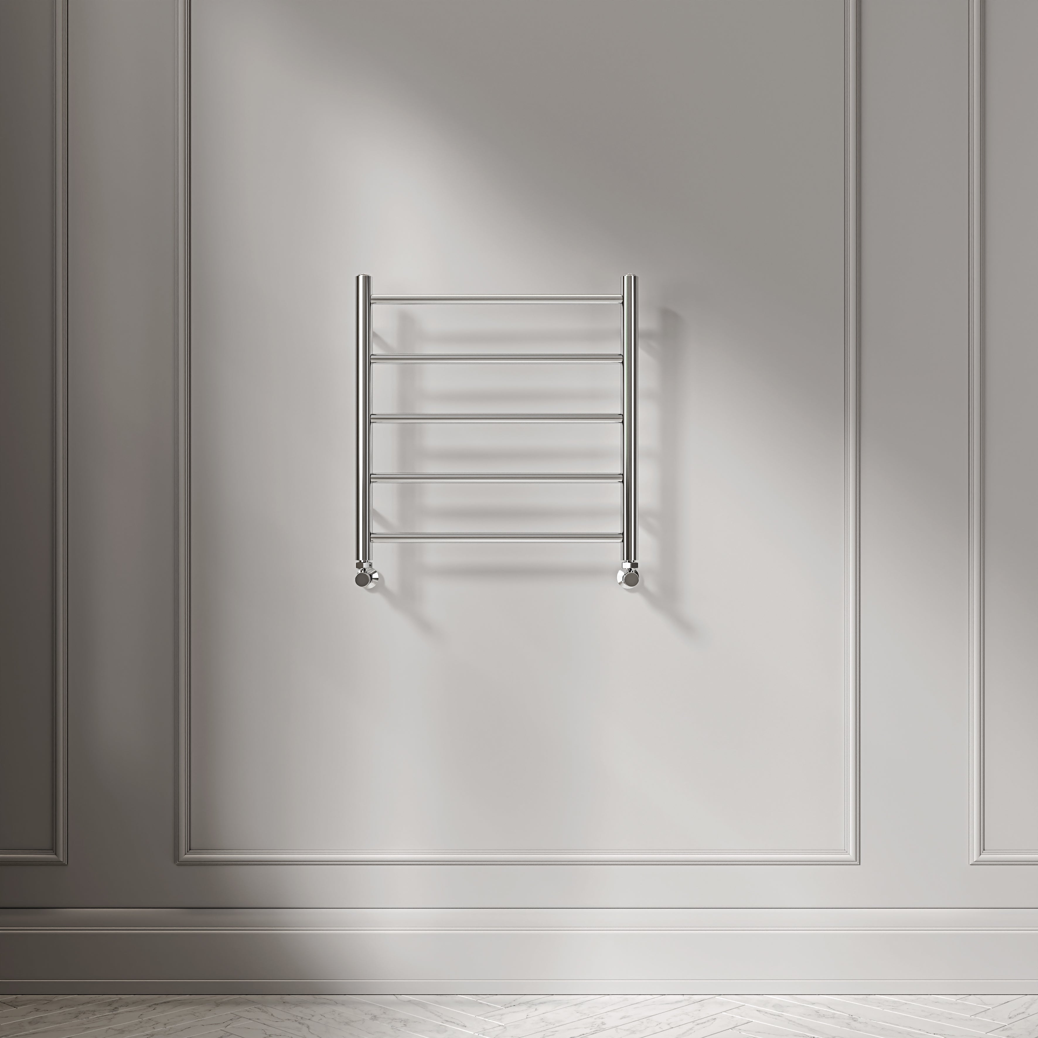 Turin 500mm Chrome Designer Towel Radiator