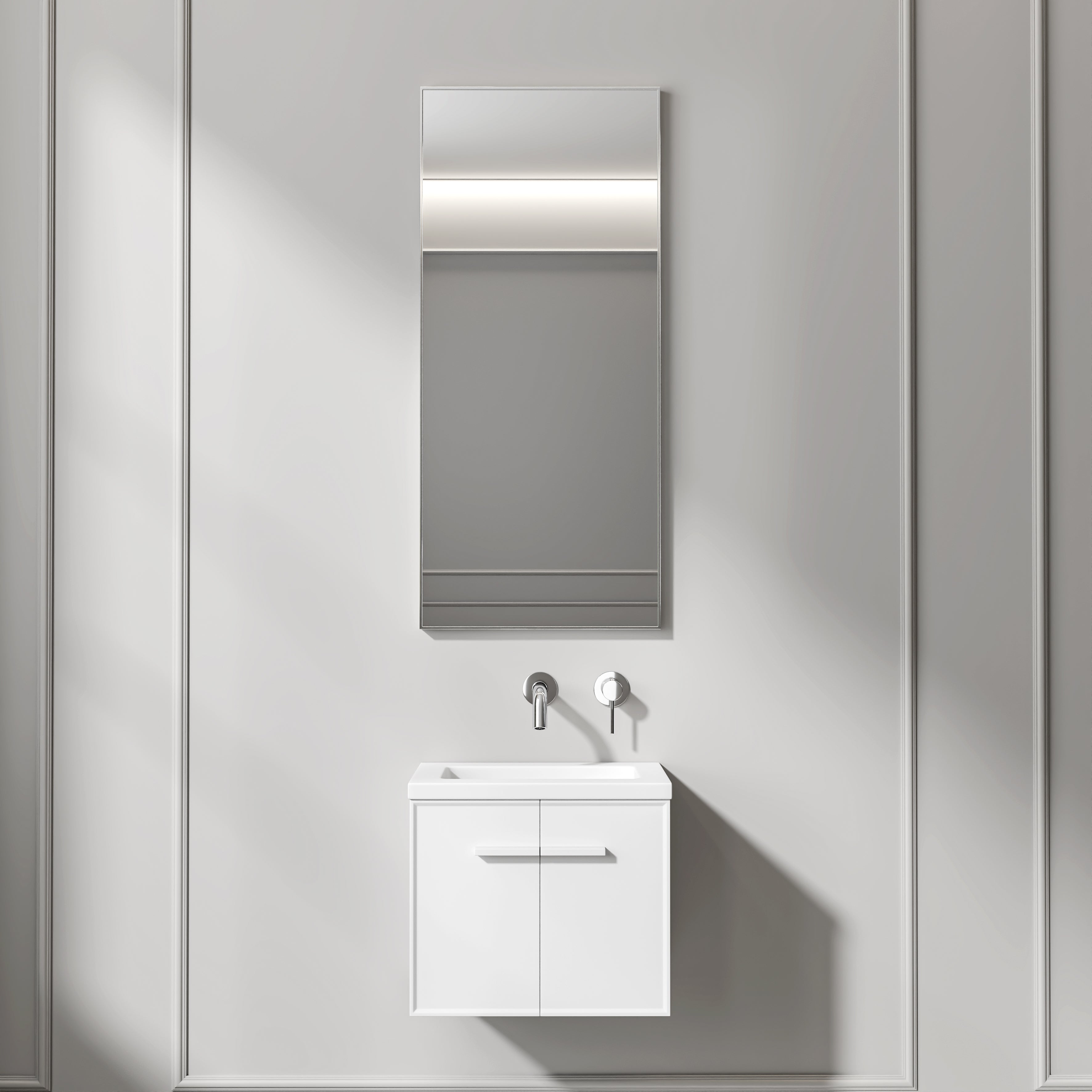 Nuvo Chrome Mirror 400mm