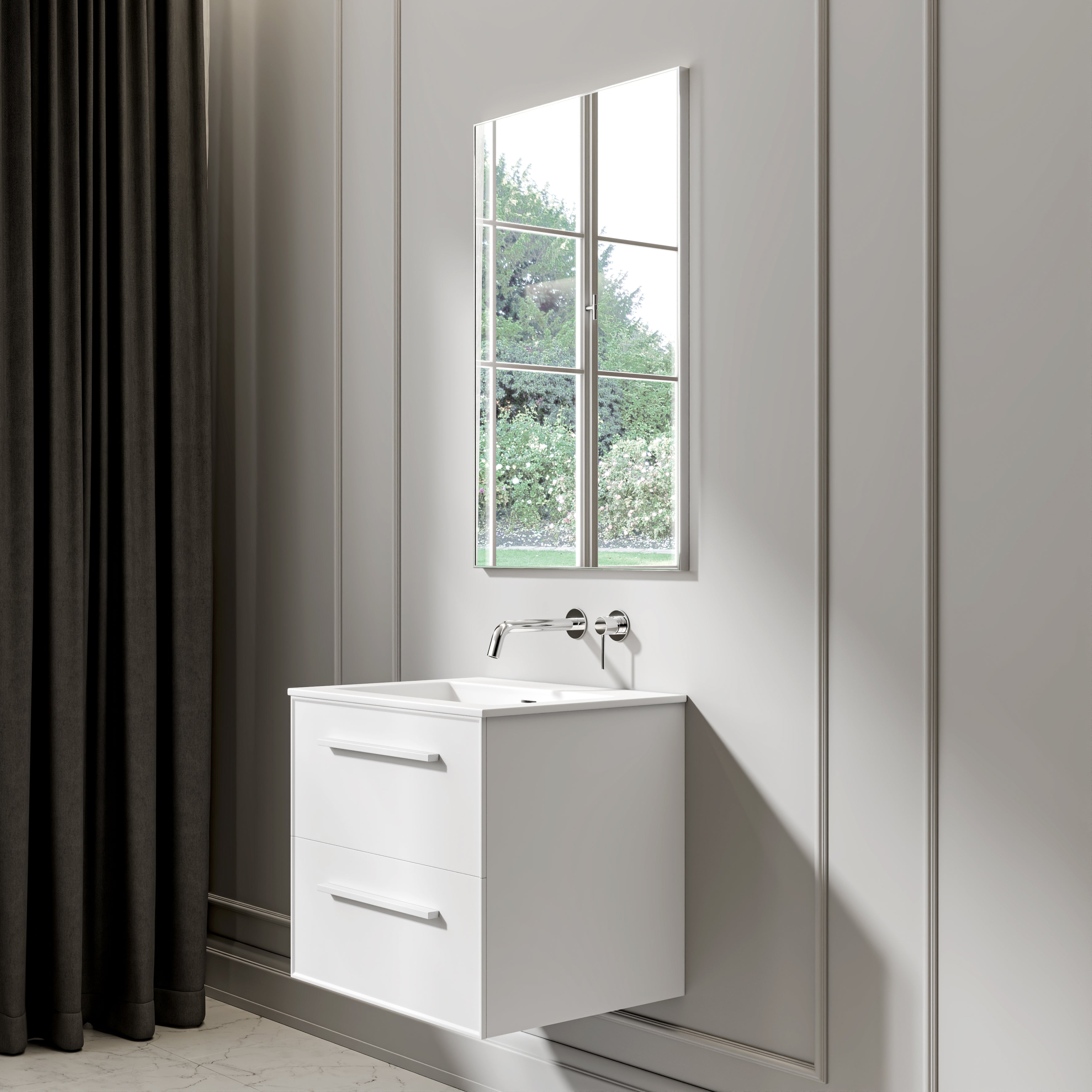 Nuvo Chrome Mirror 600mm
