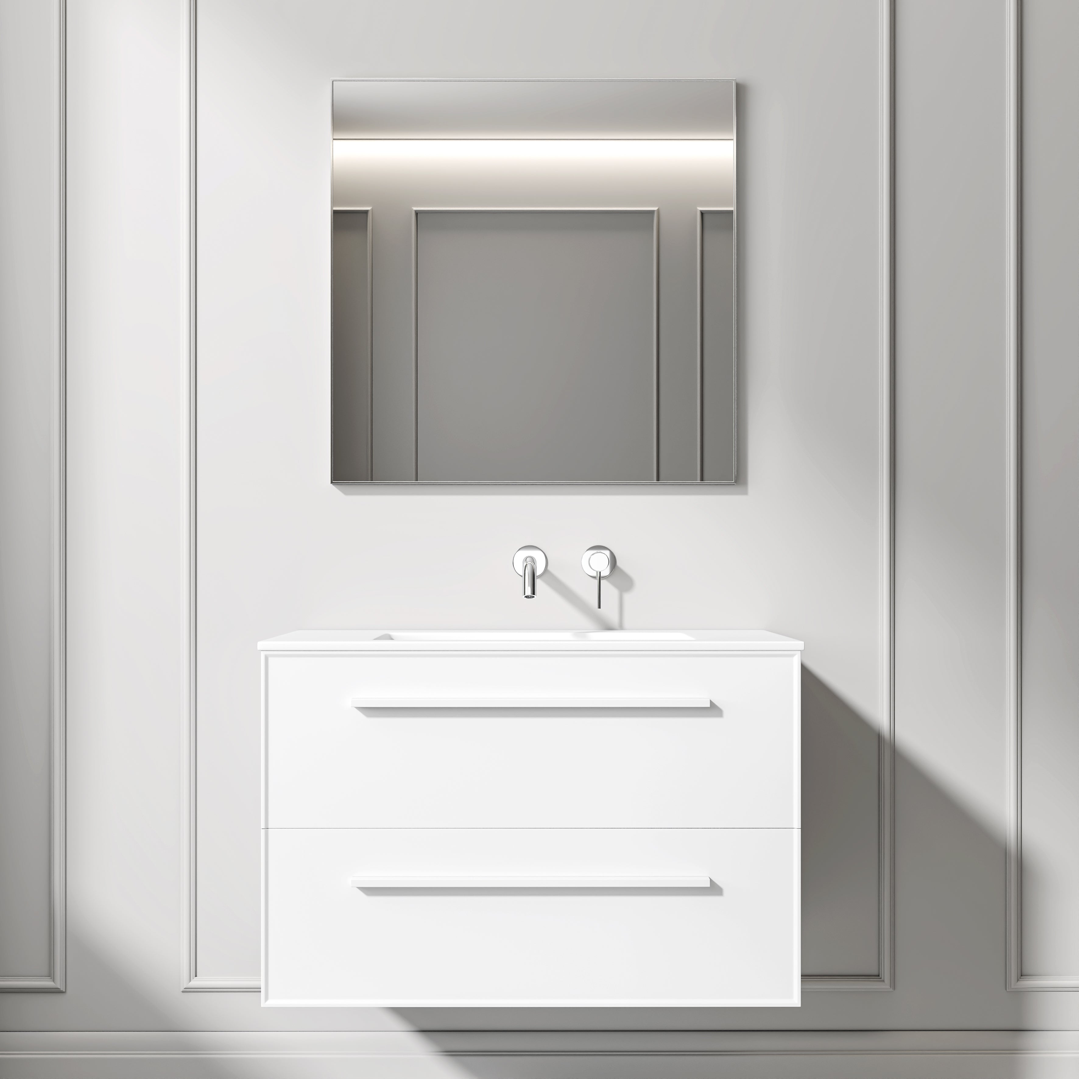 Nuvo Chrome Mirror 700mm