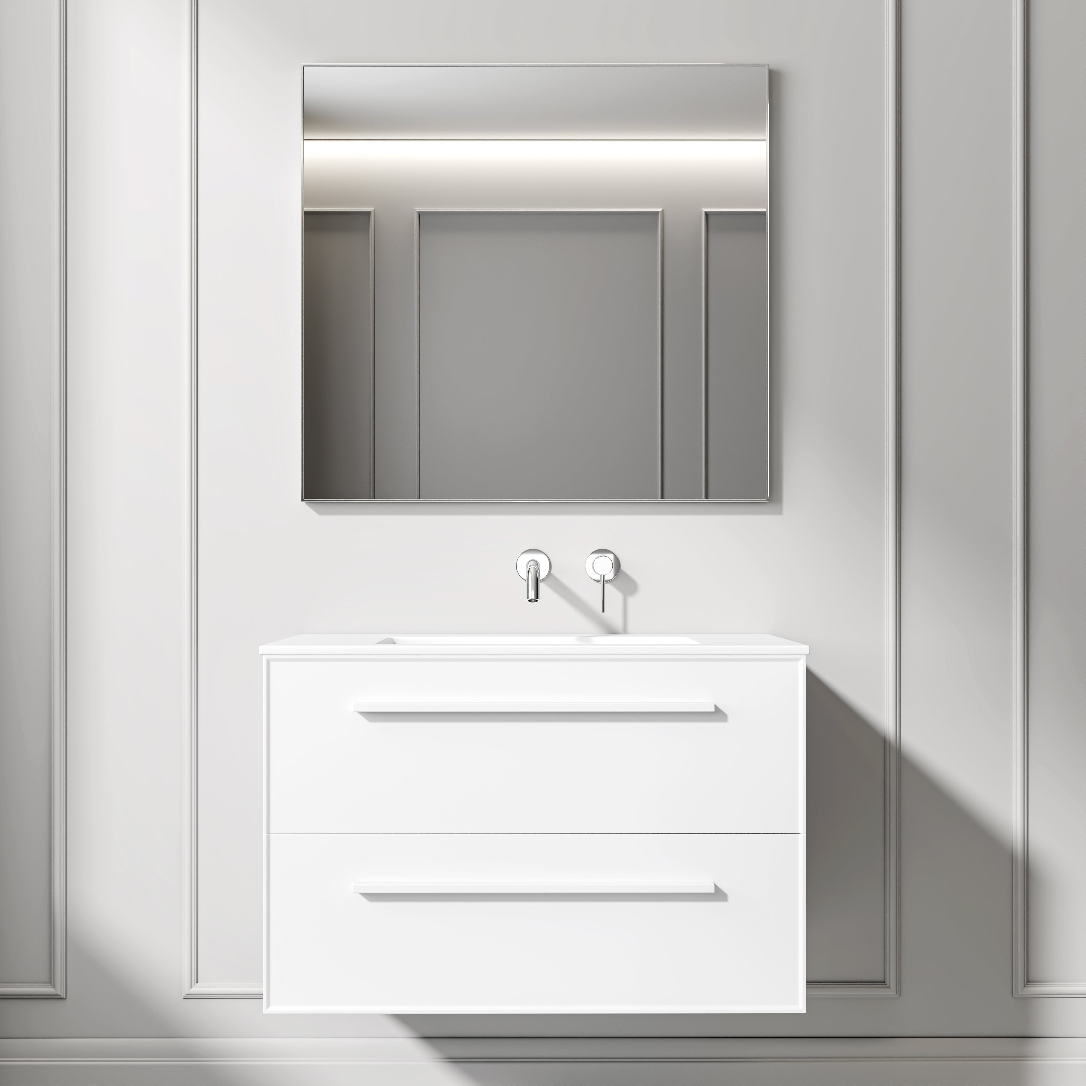 Nuvo Chrome Mirror 800mm