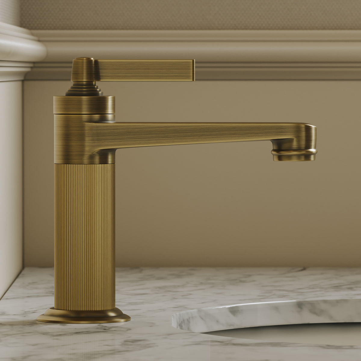 Pembury Brushed Bronze Monobloc Basin Mixer Tap