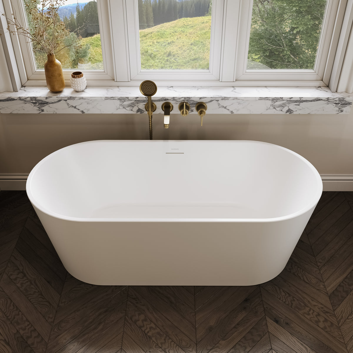 Waldorf Light White Freestanding Acrylic Bath 1700mm