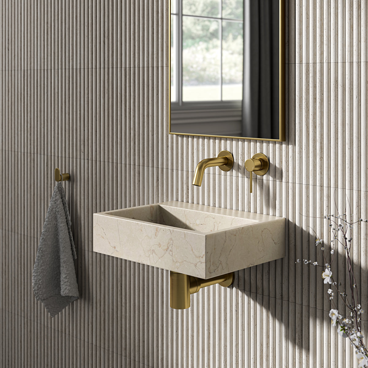 Marble Basins - Marble Bathroom Sinks - Haddon