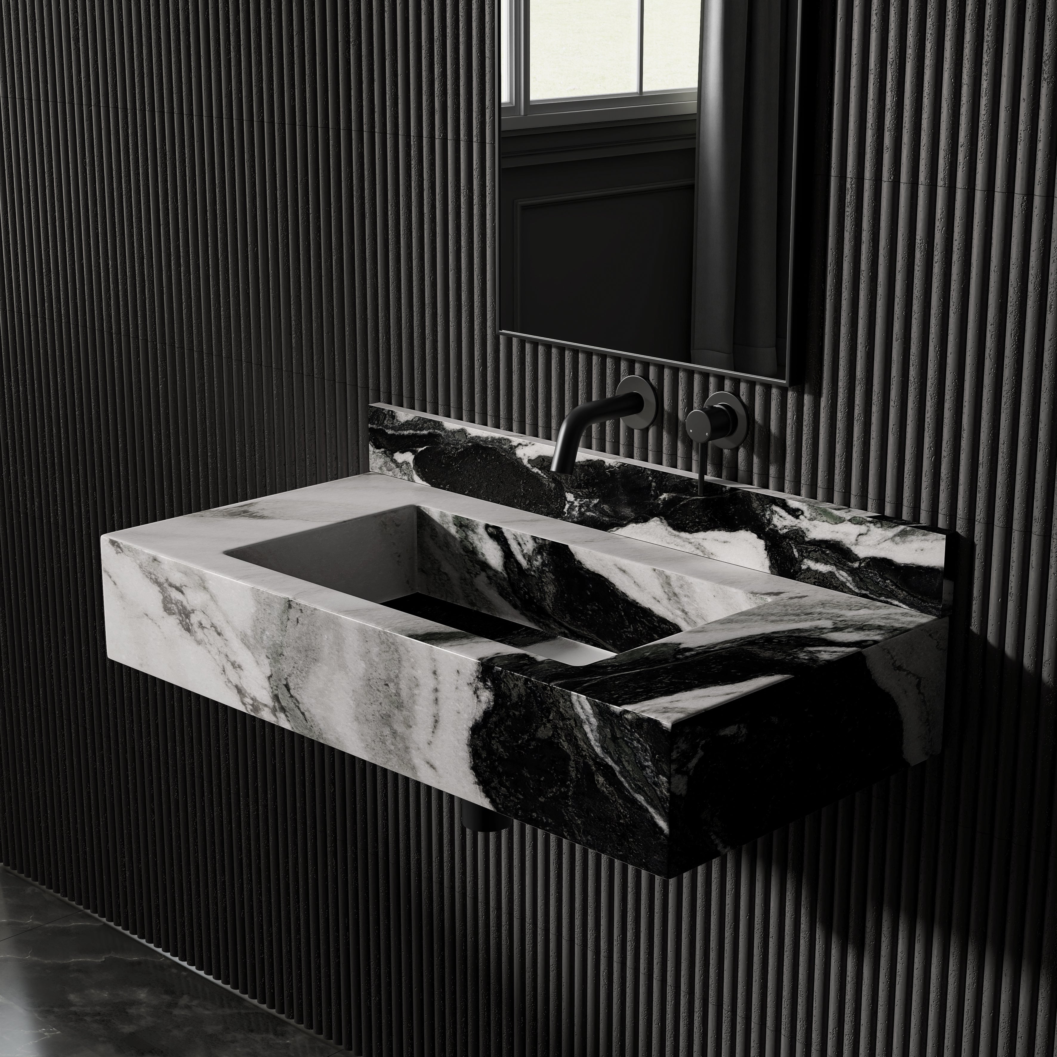 Panda Marble Upstand 800mm