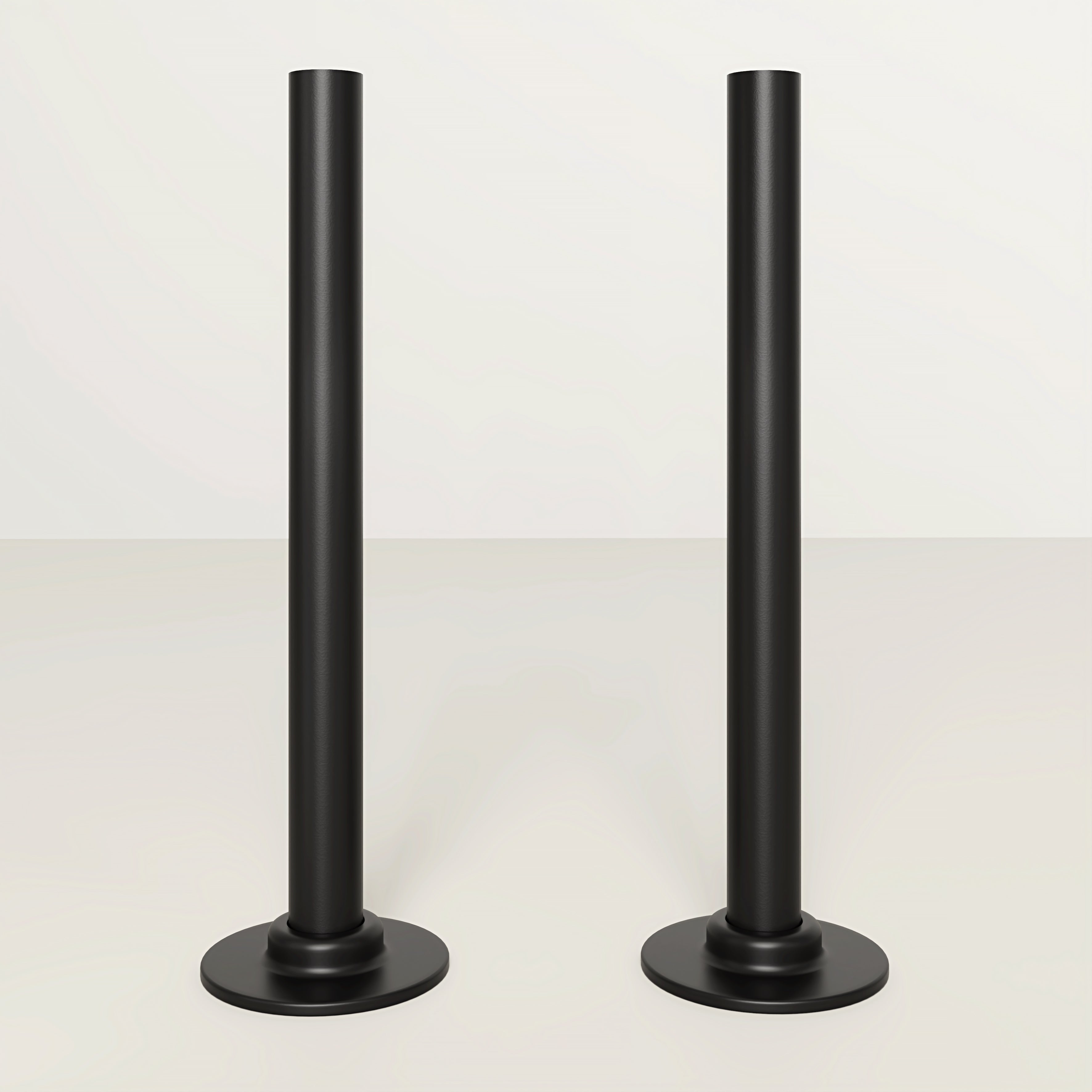 Matte Black Radiator Pipe Extension Kit