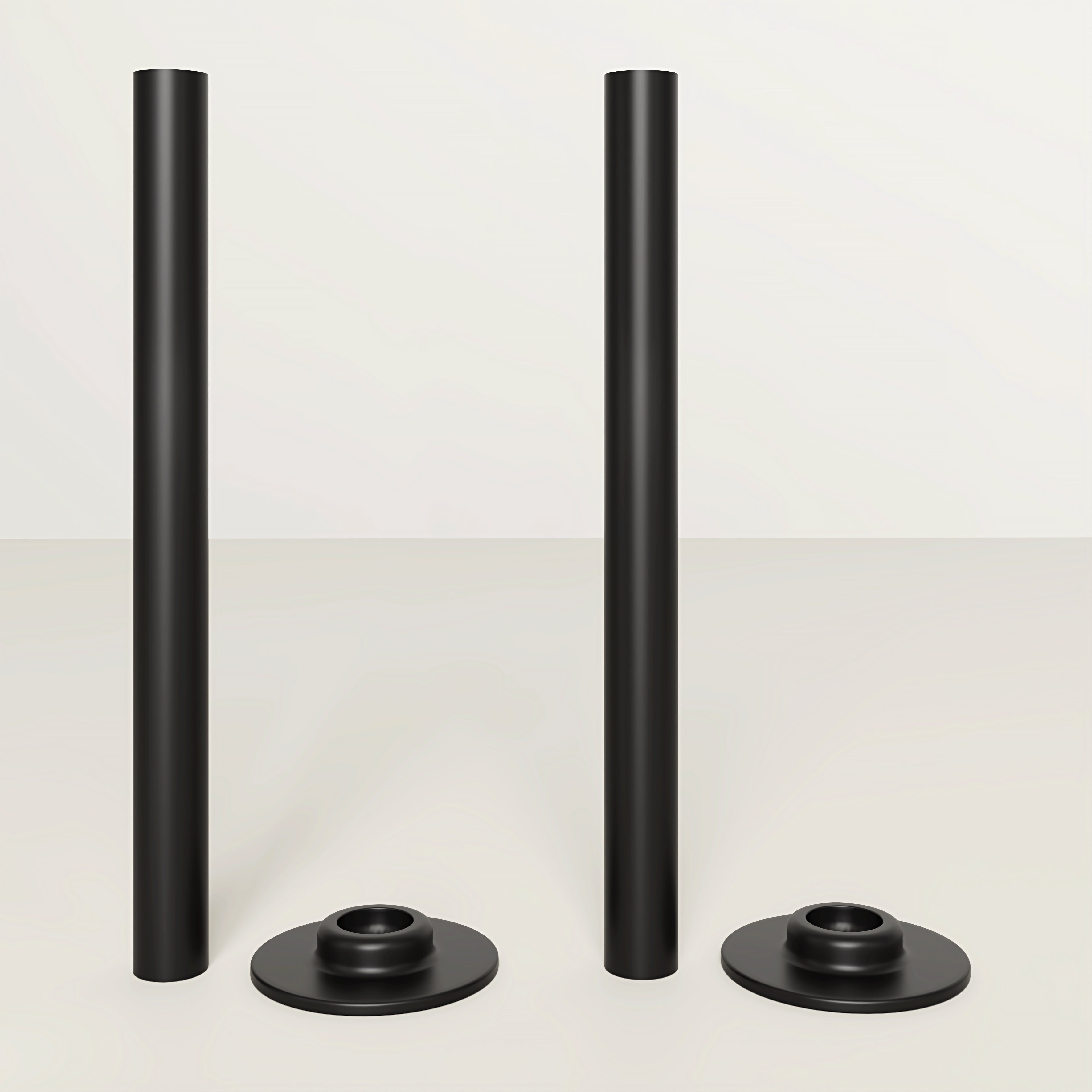 Matte Black Radiator Pipe Extension Kit